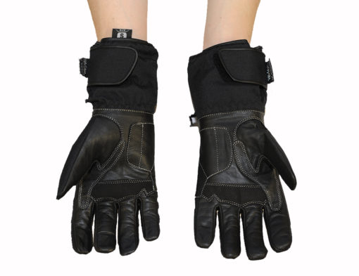 Rękawice tekstylno skórzane Prospeed model 40083 z HIPORA kolor czarne