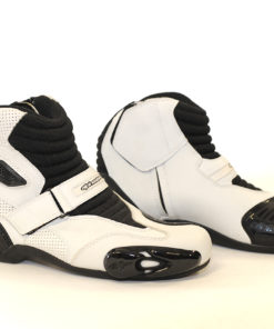 Buty skórzane motocyklowe Alpinestars model SMX-1 kolor czarno białe