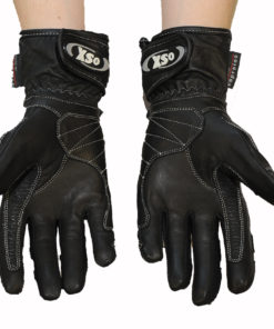 Rękawice skórzane motocyklowe OSX model L-1015 kolor czarne